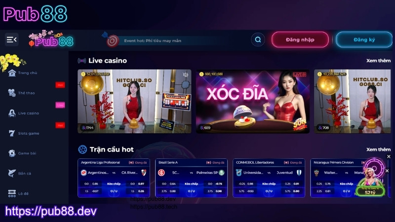 Giới thiệu sảnh cá cược hàng đầu tại PUB88