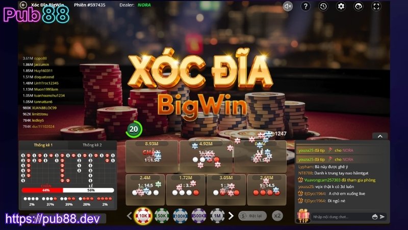 Giới thiệu trò chơi xóc đĩa PUB88