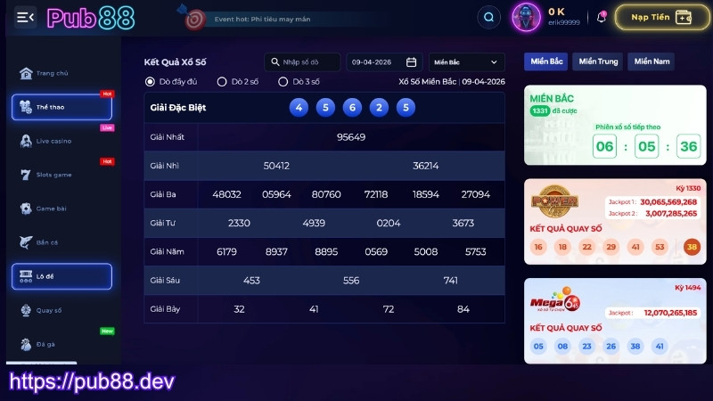 Hướng dẫn chơi lô đề PUB88 chi tiết
