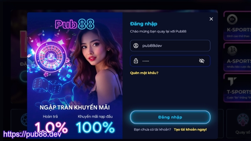Hướng dẫn đăng nhập PUB88 đúng cách