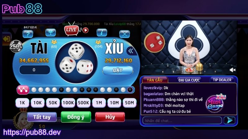 Khám phá tựa game đình đám Tài Xỉu PUB88