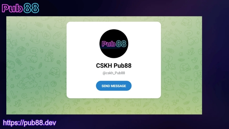 Liên hệ PUB88 qua telegram