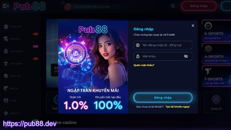 Lợi ích khi đăng nhập PUB88 thành công